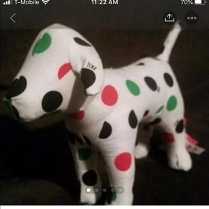 Victoria’s Secret pink Multicolor polkadot dog